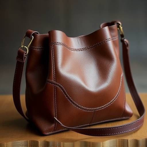 Borsa in pelle artigianale fiorentina con cuciture a mano e design elegante