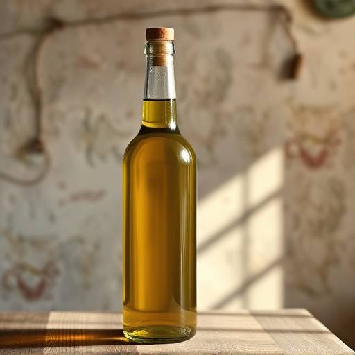 Bottiglia di olio extra vergine di oliva toscano