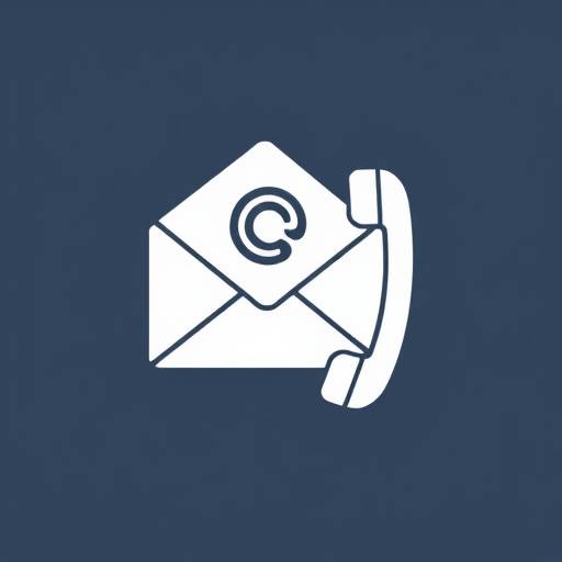 Icona che rappresenta le informazioni di contatto con una busta e un telefono