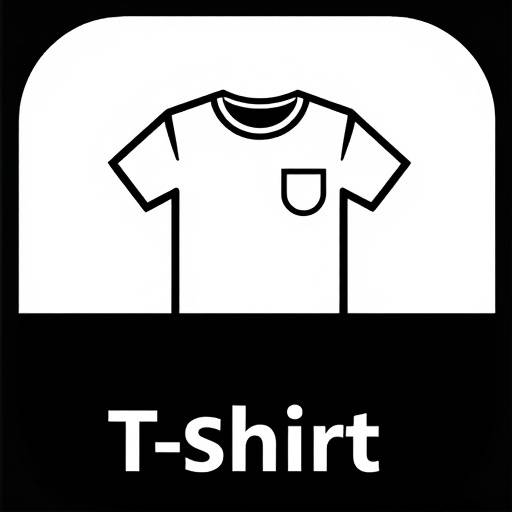 Icona di una t-shirt che rappresenta la categoria Abbigliamento