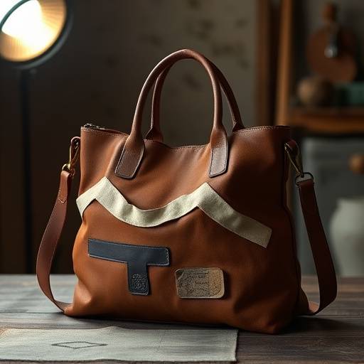 Immagine di una borsa in pelle fatta a mano da un artigiano italiano