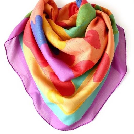 Immagine di una sciarpa di seta fatta a mano