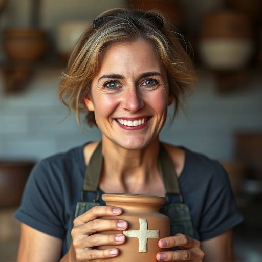 Ritratto di Giulia Bianchi, produttrice di ceramiche