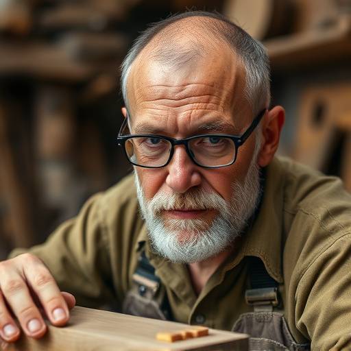 Ritratto di Marco Rossi, artigiano del legno